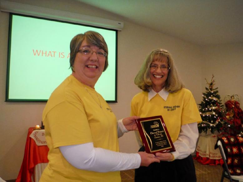 A special plaque from Nurses from Africa